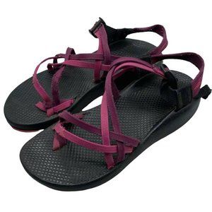 Chaco Zong EcoTread Sport Sandals Shoes Womens 8 Pink Purple Strappy Outdoor